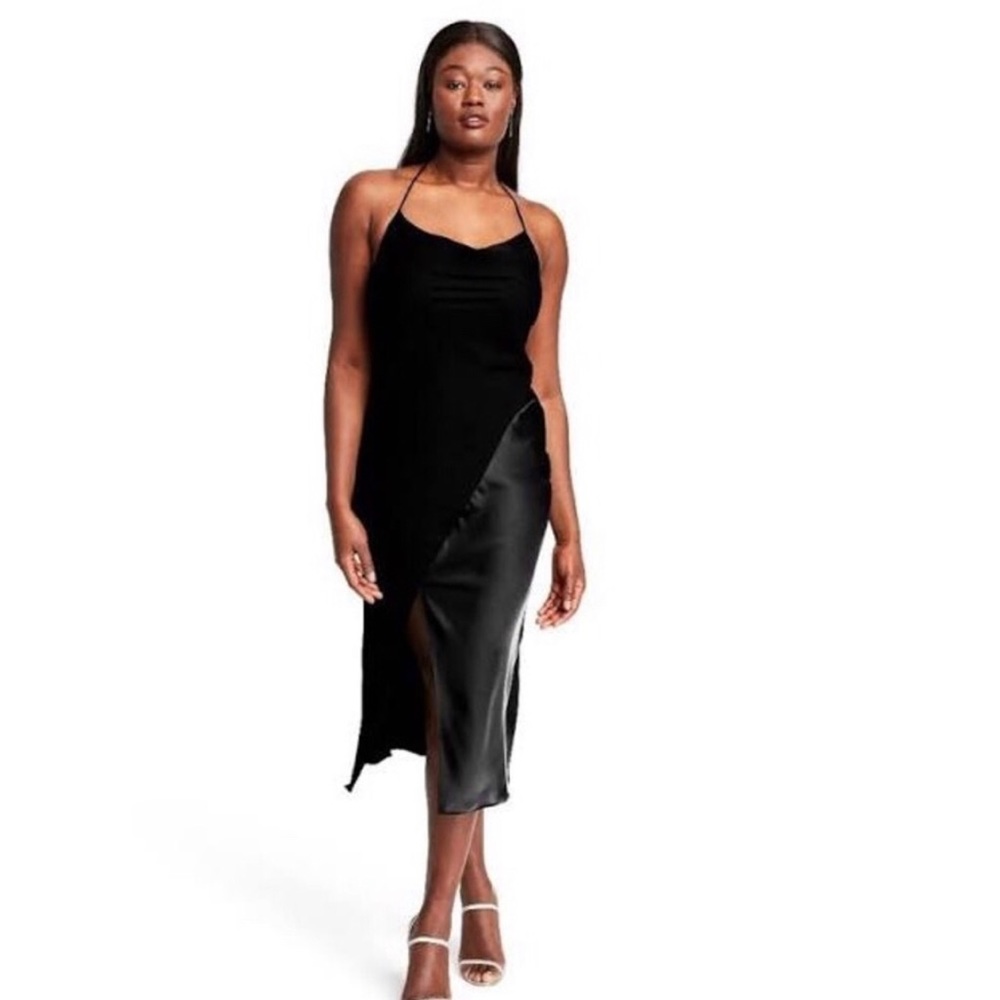 NWT! SOLD OUT STYLE! Flattering Target CUSHNIE Black Slip Dress LIMITED EDITION - Picture 2 of 13